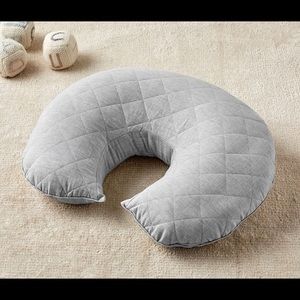 Gray Belgian Linen Boppy Bare Naked Nursing Pillow Cover